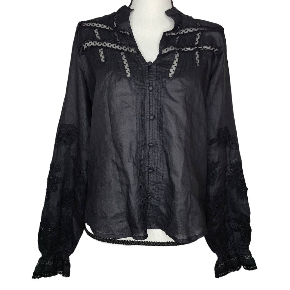 Veronica Beard Raver Button Down Top VBEAR31842 Size 6